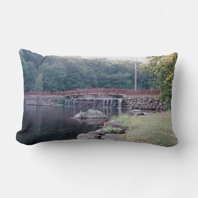 Cojín Lumbar Puente de cascada (Anverso)