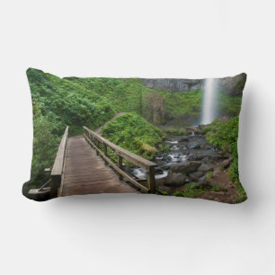 Cojín Lumbar Puente en Latourell Falls, Columbia River Gorge,