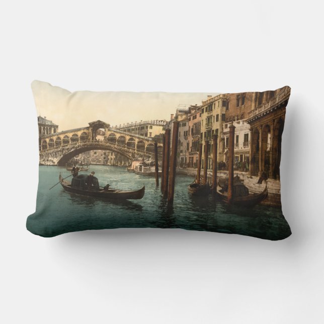 Cojín Lumbar Puente I, Venecia, Italia de Rialto (Anverso)