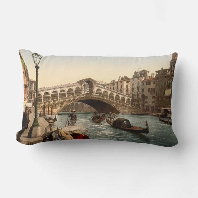 Cojín Lumbar Puente II, Venecia, Italia de Rialto (Anverso)