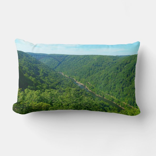 Cojín Lumbar Puente New River Gorge I (Anverso)