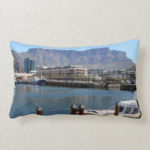 Cojín Lumbar Puerto de Cape Town y montaña de la tabla