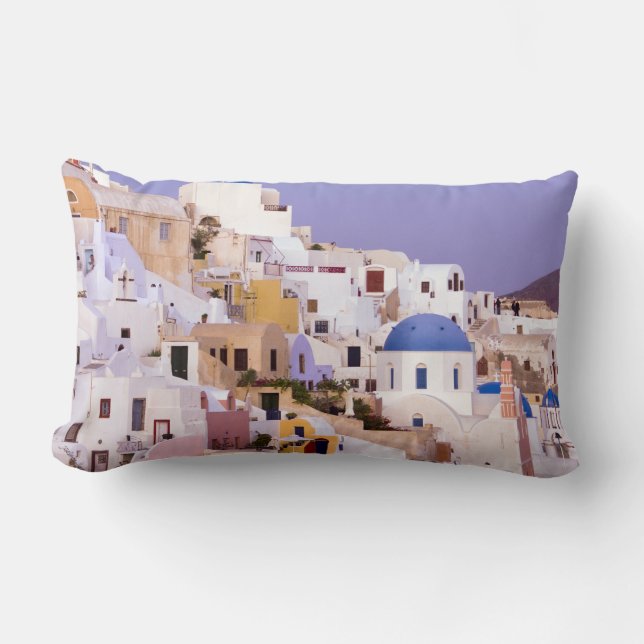 Cojín Lumbar Puesta de sol en Oil, Santorini 2 (Anverso)