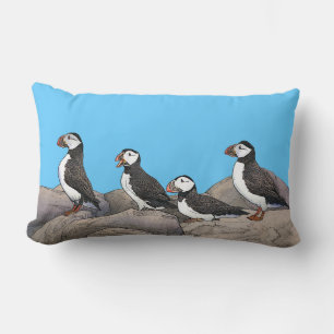 Cojín Lumbar Puffins atlánticos