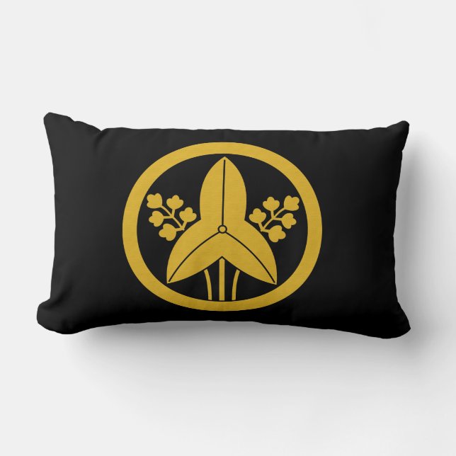 Cojín Lumbar Punta de flecha de pie en círculo (Anverso)