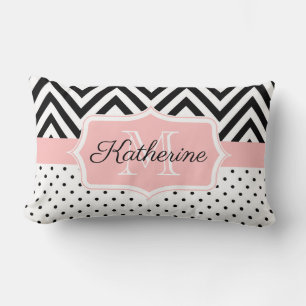 Cojín Lumbar Puntos cortos y chevron