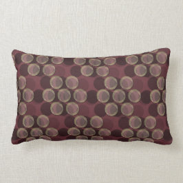 Cojín Lumbar Puntos No Com - Merlot (almohada de 21"x13")