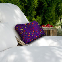 Púrpura estampado de flores silvestres adormidera