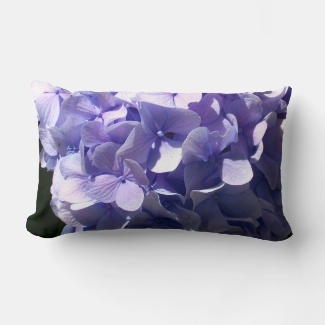Cojín Lumbar Púrpura Hydrangea (Anverso)