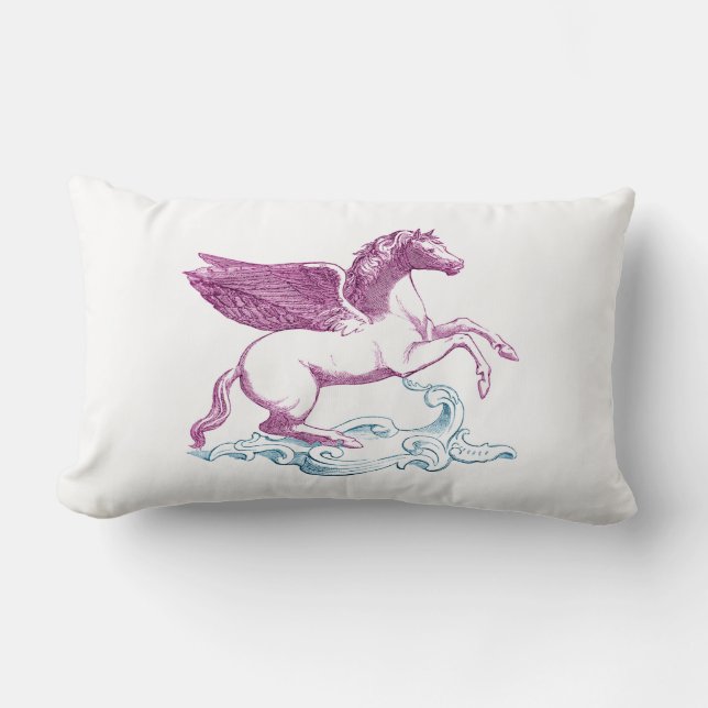 Cojín Lumbar Púrpura Pegasus (Anverso)