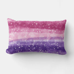 Cojín Lumbar Púrpura y rosa afilados