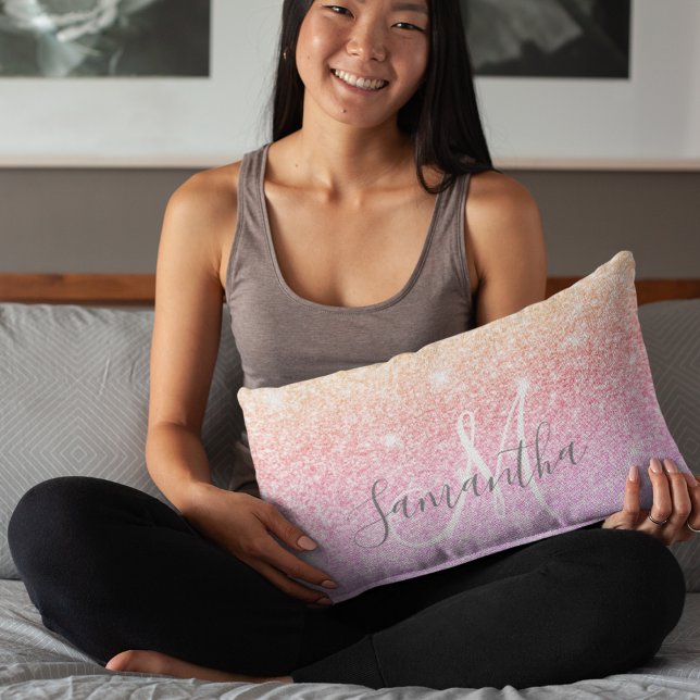 Cojín Lumbar Purpurina colorido moderno paraliza nombre persona (Subido por el creador)