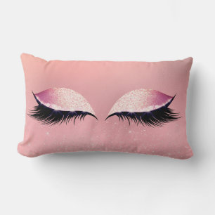 Cojín Lumbar Purpurina Glam MakeUp Rubor Purpurina Dream