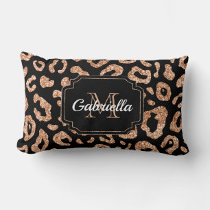 Cojín Lumbar Purpurina Leopard Print