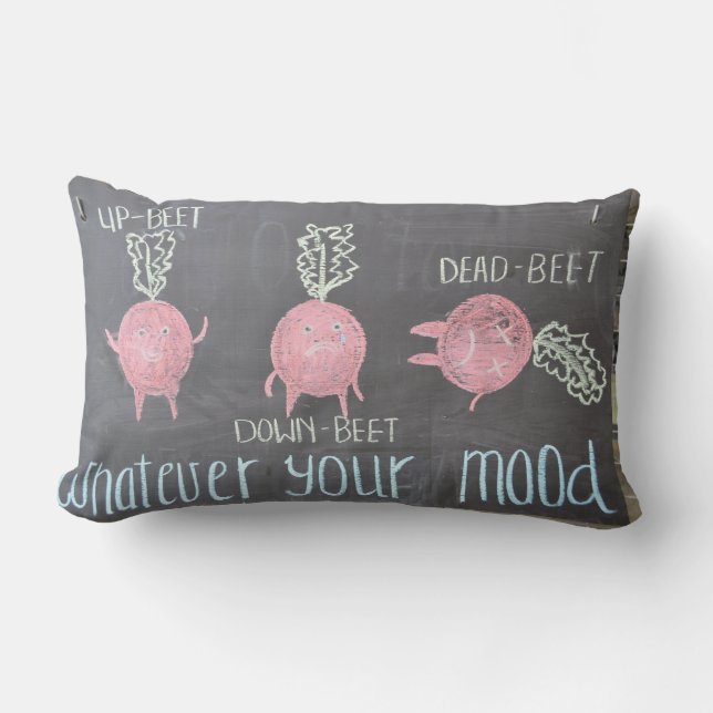 Cojín Lumbar Qué tal tu humor (Algodón Gradual) Pillow Lumbar (Anverso)