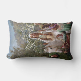 Cojín Lumbar Queen Guinevere's Maying (by John Collier)