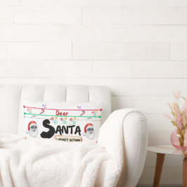 Cojín Lumbar Querido Santa: Comparte la Magia de la Navidad