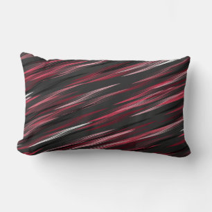 Cojín Lumbar Rachas negras rosadas y grises