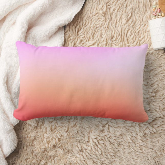 Cojín Lumbar Radiant Pastel Sunset Gradient (Manta)