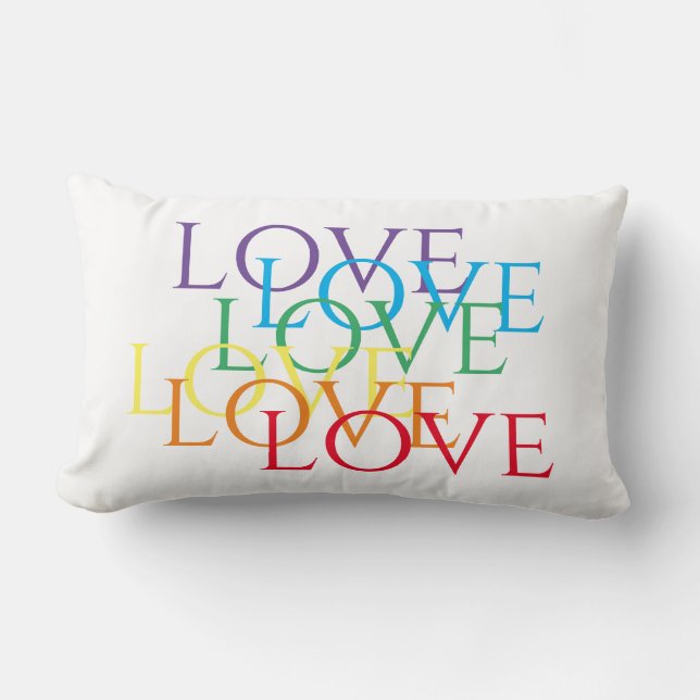 Cojín Lumbar RAINBOW LOW LOVE Lumbar Pillow (Anverso)