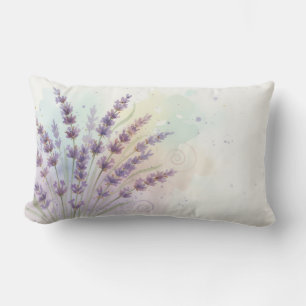 Cojín Lumbar Ramo de flores de lavanda