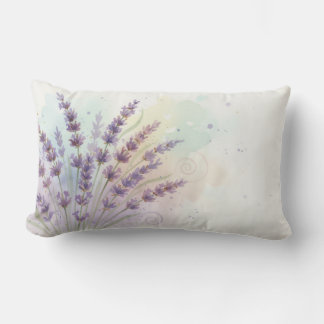 Cojín Lumbar Ramo de flores de lavanda
