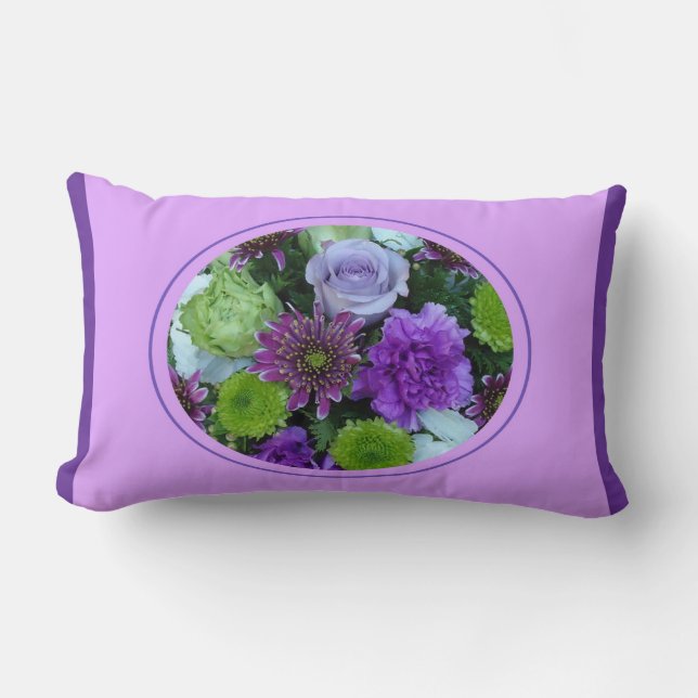 Cojín Lumbar Ramo Floral (Anverso)