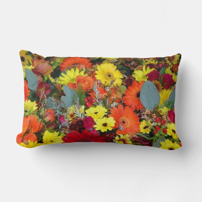 Cojín Lumbar Ramo Floral (Anverso)