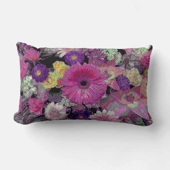 Cojín Lumbar Ramo Floral (Anverso)