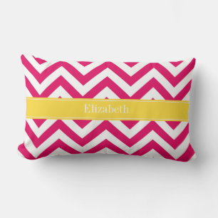 Cojín Lumbar Raspberry Lg Chevron Pineapple Name Monograma