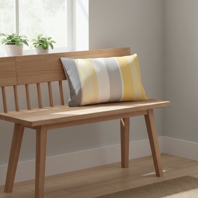 Cojín Lumbar Rayas amarillas soleadas (Subido por el creador)