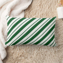 Rayas de bastón de caramelo de Navidad en verde y