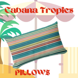Cojín Lumbar Rayas de colores de verano