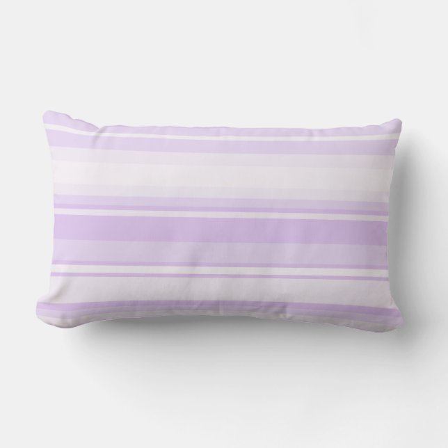Cojín Lumbar Rayas de lilac (Anverso)