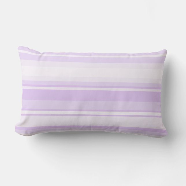 Cojín Lumbar Rayas de lilac (Anverso)