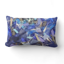 Rayas geométricas abstractas de color azul indigo 