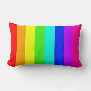 Cojín Lumbar rayas geométricas verticales del color