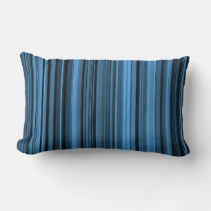 Cojín Lumbar Rayas Negras Azules