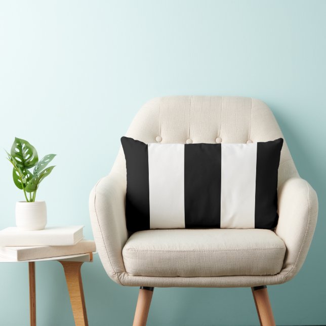Cojín Lumbar Rayo blanco negro (Silla)