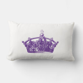 Cojín Lumbar Real Corona Púrpura