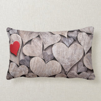 Cojín Lumbar Red heart pillow. Valentines day presents.