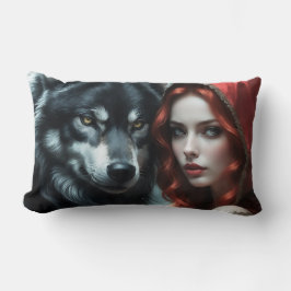 Cojín Lumbar Red riding hood an his wolf 