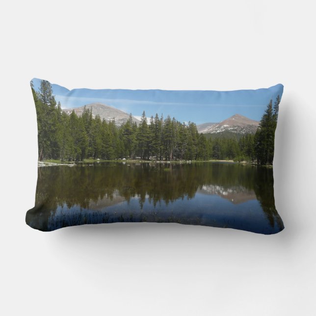 Cojín Lumbar Reflejo del lago Yosemite (Anverso)