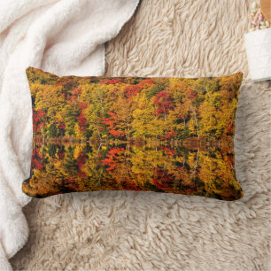 Cojín Lumbar Reflexión de otoño sobre Russell Pond Nuevo Hamp