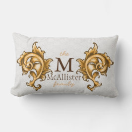 Cojín Lumbar Regal Gold Leaf Laurels