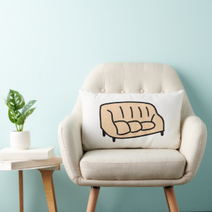 Cojín Lumbar Regalo de inauguración de casa Sofá Beige Acogedor