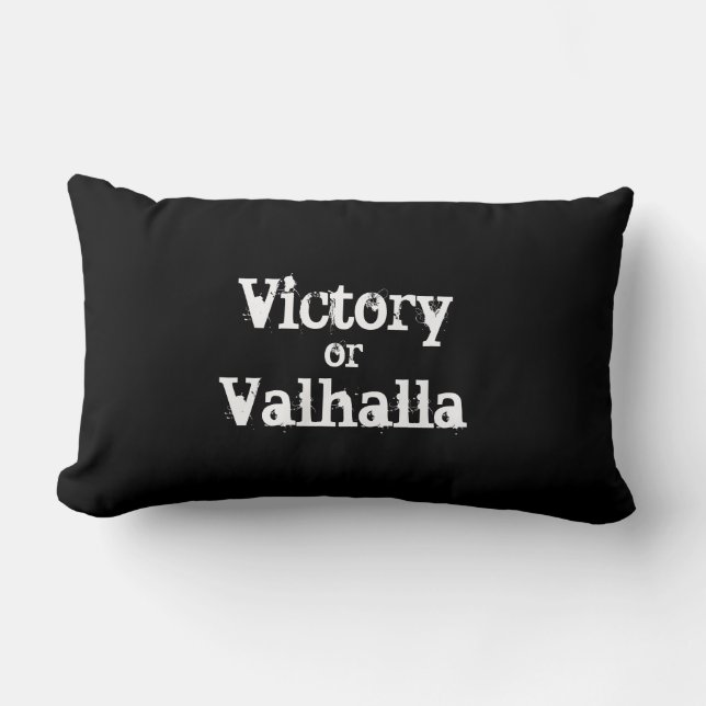 Cojín Lumbar Regalo de la victoria o de Valhalla (Anverso)