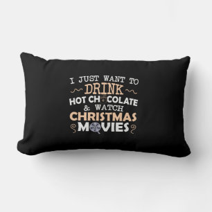Cojín Lumbar Regalo de Navidad que solo quiero beber