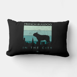 Cojín Lumbar Regalo de perro Bulldog Francés En La Ciudad