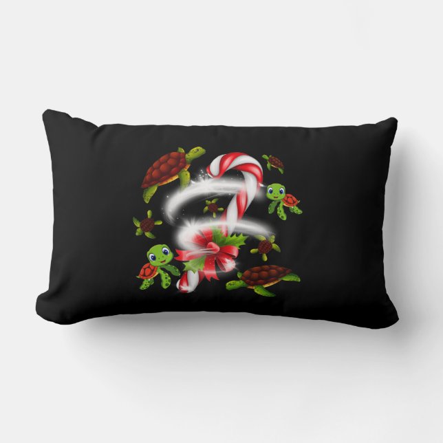 Cojín Lumbar Regalo de tortuga | Navidades dulces y golosos de  (Anverso)